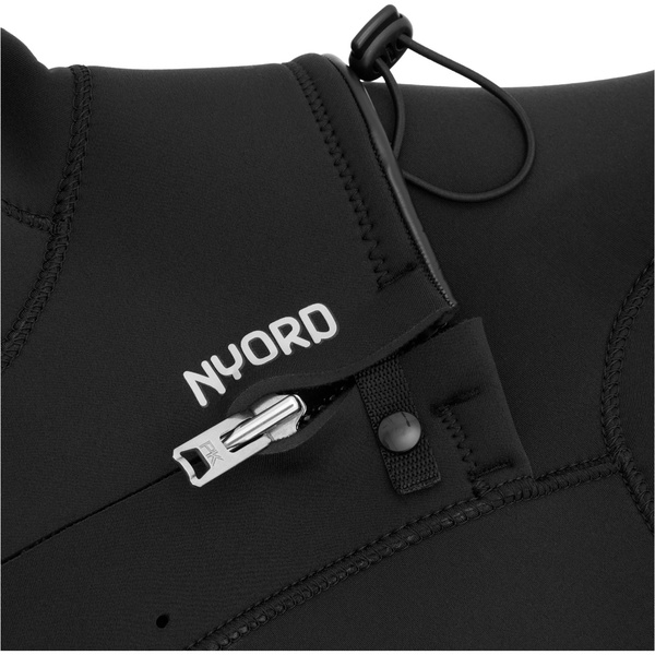 2025 Nyord Mens Solu Yulex 6/5/4mm Hooded Chest Zip Wetsuit SOLM654HD001 - Black